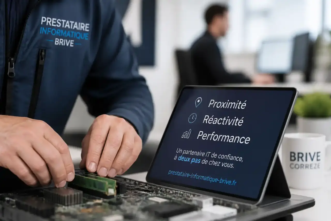 Prestataire informatique à Brive : quand la proximité change vraiment le délai d'intervention