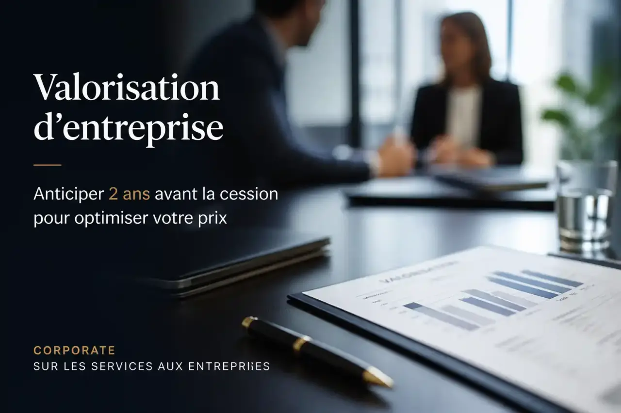 Valorisation d'entreprise : anticiper 2 ans avant la cession pour optimiser votre prix