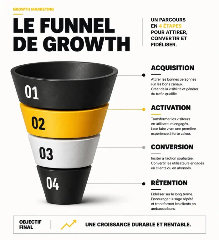 Funnel de growth marketing pour agence de growth marketing